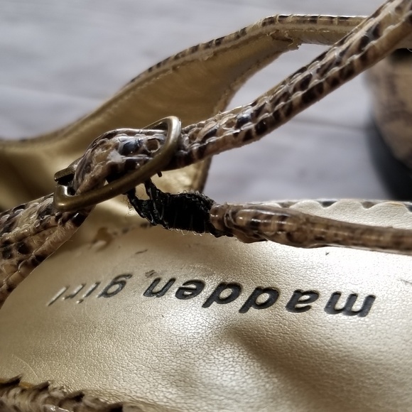 Madden Girl Snakeskin Print Heels - Picture 7 of 7